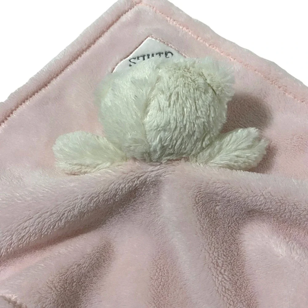 Thank Heaven For Little Girls Teddy Bear Lovey Plush Pink Security Blanket 2018